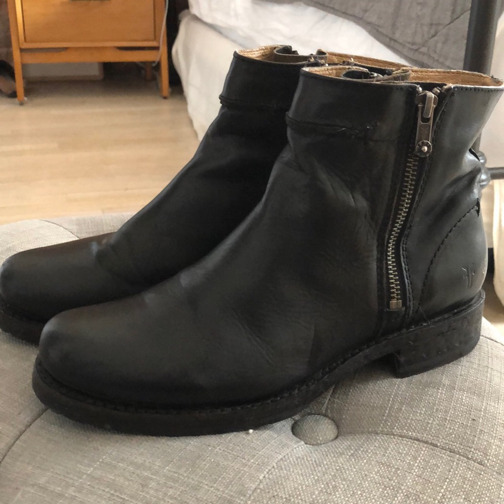 FRYE black leather boots
